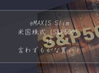 eMAXISSlim米国株式S&P500は言わずもがな買い